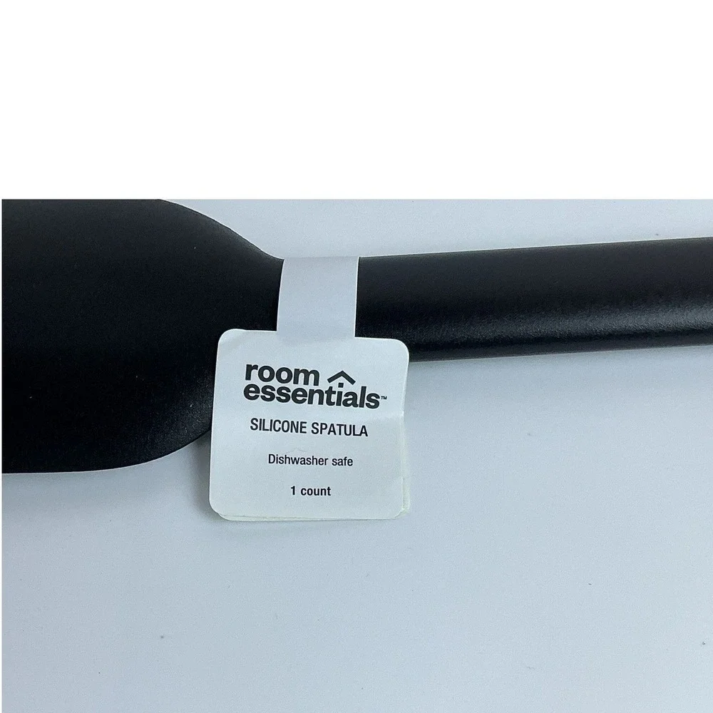 2 PACK Room Essentials Silicone Spatula Black Kitchen Utensil‎ Cooking Baking